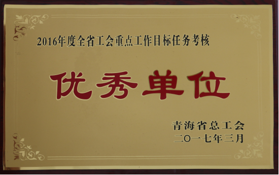 省物產(chǎn)集團(tuán)工會再度榮獲全省工會&ldquo;2016年度重點(diǎn)工作任務(wù)考核優(yōu)秀單位&rdquo;